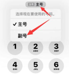 承留镇苹果14维修店分享iPhone 14 Pro Max使用副卡打电话的方法 