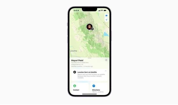 承留镇苹果14维修分享iPhone14系列中 FindMy功能通过卫星分享位置方法教程 