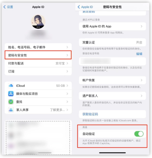 承留镇苹果手机维修分享iOS 16 自动验证功能开启方法 