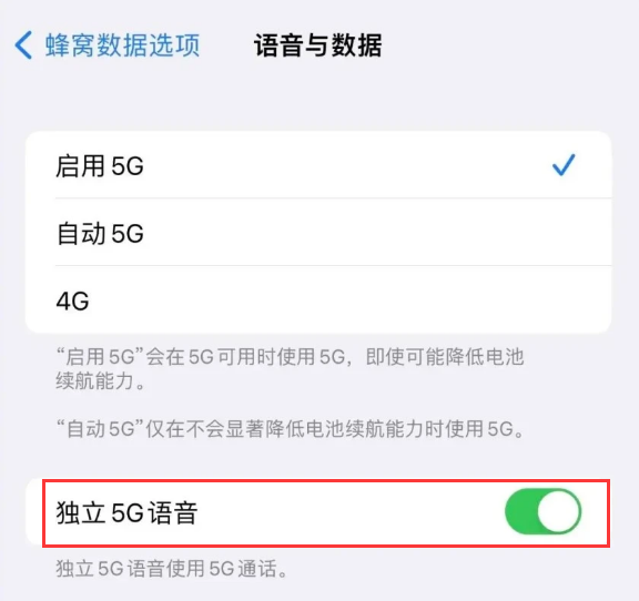 承留镇苹果14维修分享iPhone 14 Pro如何开启VoNR 
