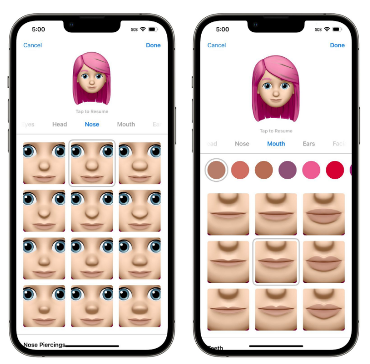 承留镇苹果手机维修分享​iOS 16中的拟我表情有了哪些变化和升级 