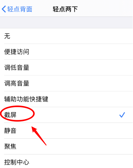 承留镇苹果手机维修分享iPhone12如何启用双击截屏 